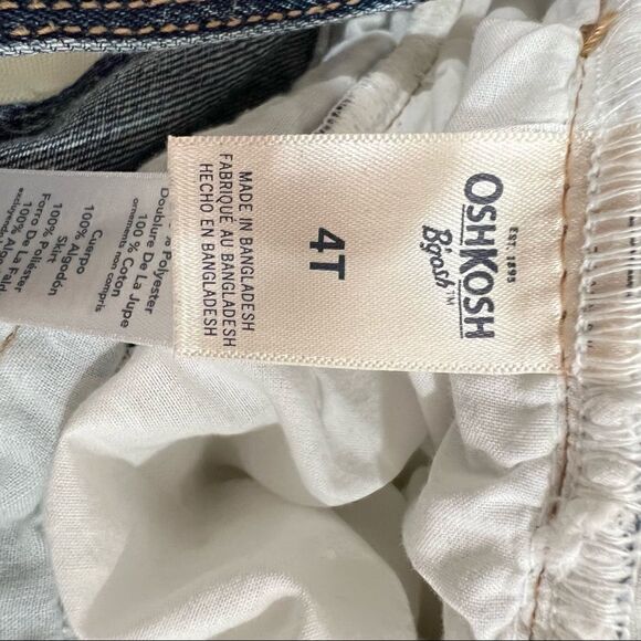 OshKosh B’Gosh Denim Overall with Tulle skirt Dress Jumper - Picture 14 of 15